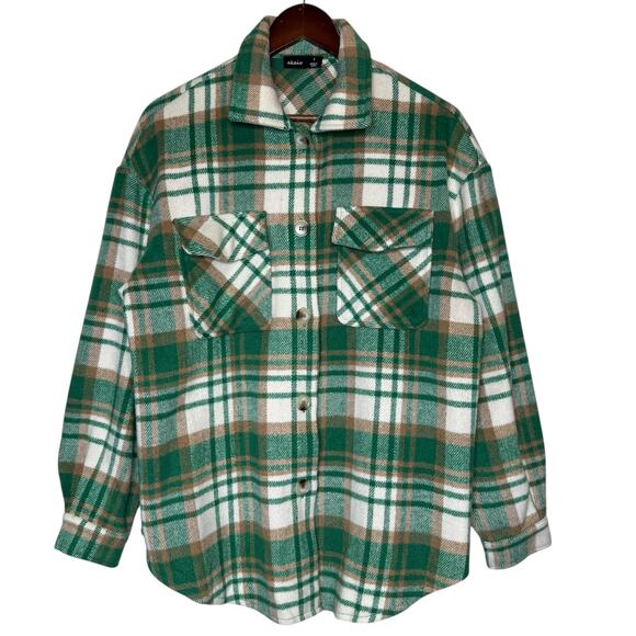 Plaid Shacket Shirt Jacket - Picture 2 of 5